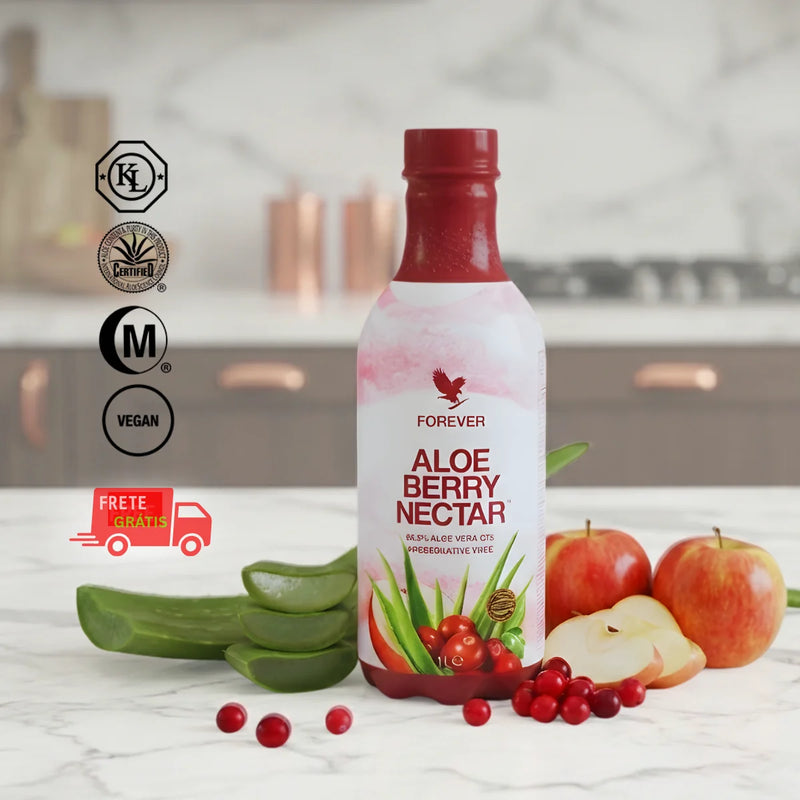 Aloe Vera com Cranberry 1 LT Berry Nectar