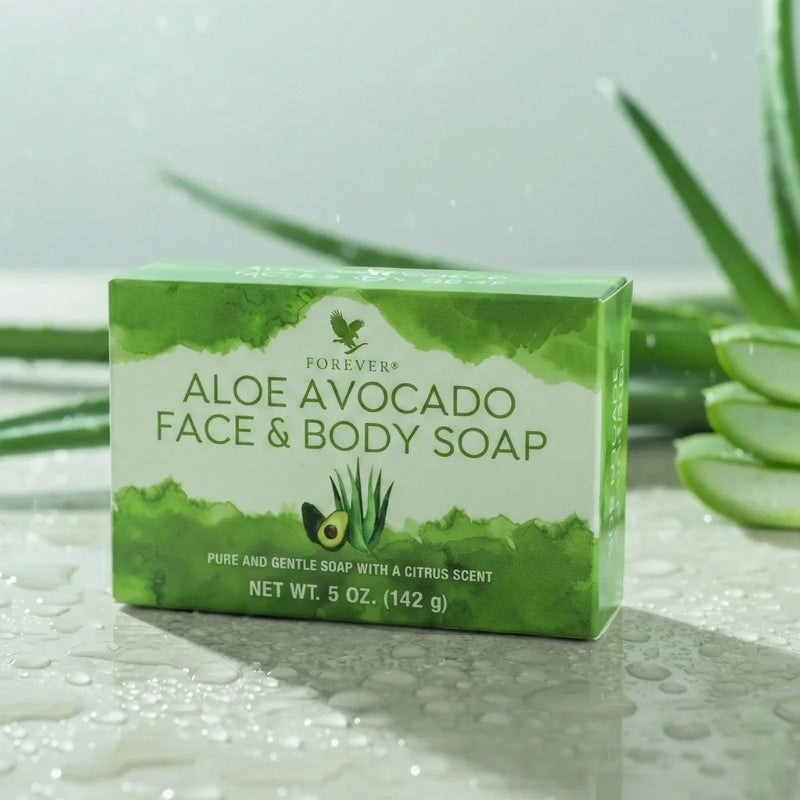 Sabonete Natural de Aloe Vera e Manteiga de Abacate